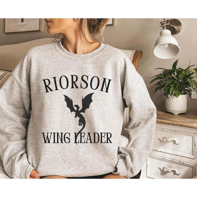 Xaden Riorson Wingleader Sweatshirt Fourth Wing Shirt Booktok Onyx Storm Violence Shadow Violent Little Thing Daddy Onyx...