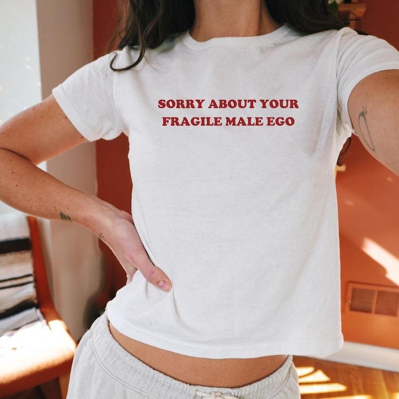 Y2k Baby Funny Quote Shirt Unhinged Feminist Baby Coquette Feminism Baby 90s BabyTee Anti T-Shirts, Hoodie, Sweatshirt