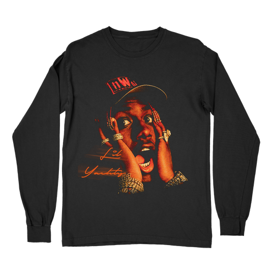 Lil Yachty Lil Boat Vintage Rap Long Sleeve T-Shirt – Retro Streetwear Shirt, Hip-Hop Fan Tee