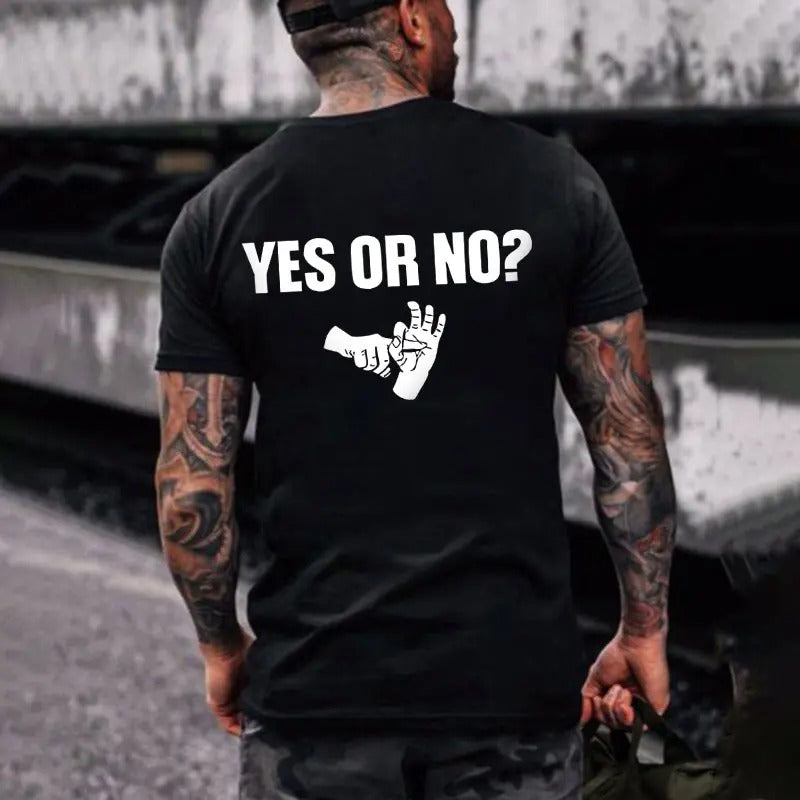 YES OR NO Unholy Hands Graphic Casual Black Print T-shirt Hoodie, Sweatshirt | HypeCrazeTee.com