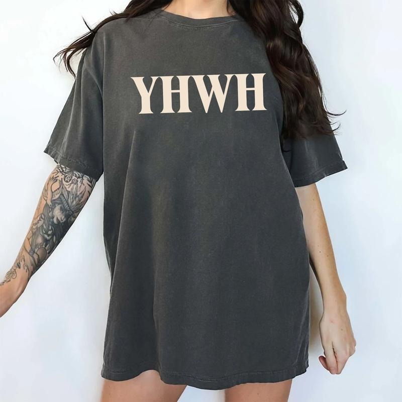 YHWH Comfort Colors Shirt, Christian T-shirt, Yahweh Graphic Tee, Bible Verse Clothing, Jesus Lover Outfits, Religious...