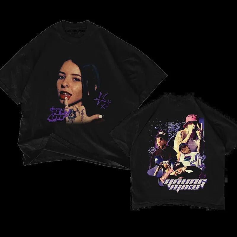 YOUNG MIKO V2 Double Sided Y2K T Shirt Hoodie, Sweatshirt | HypeCrazeTee.com