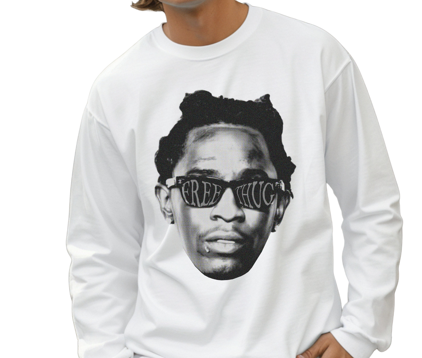 Young Thug Free Thug Long Sleeve T-Shirt – Vintage Rap Shirt, Retro Hip Hop Streetwear Tee