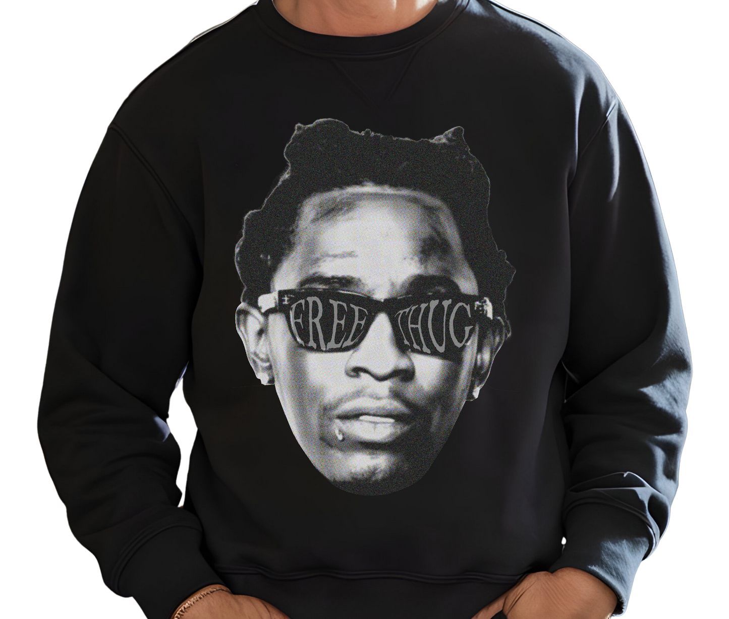 Young Thug Free Thug Sweatshirt – Vintage Rap Sweater, Retro Hip Hop Streetwear Apparel