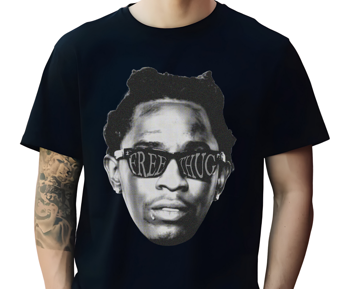 Young Thug Free Thug Graphic Tee – Vintage Rap Shirt, Retro Hip Hop Streetwear T-Shirt