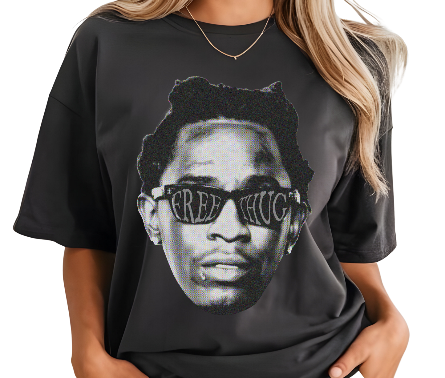 Young Thug Free Thug Graphic Tee – Vintage Rap Shirt, Retro Hip Hop Streetwear T-Shirt