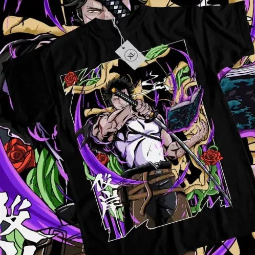 Yami Sukehiro T-shirt Black Clover Asta Yuno GirlAnime Gift Shirt Tee All Size Hoodie, Sweatshirt | HypeCrazeTee.com