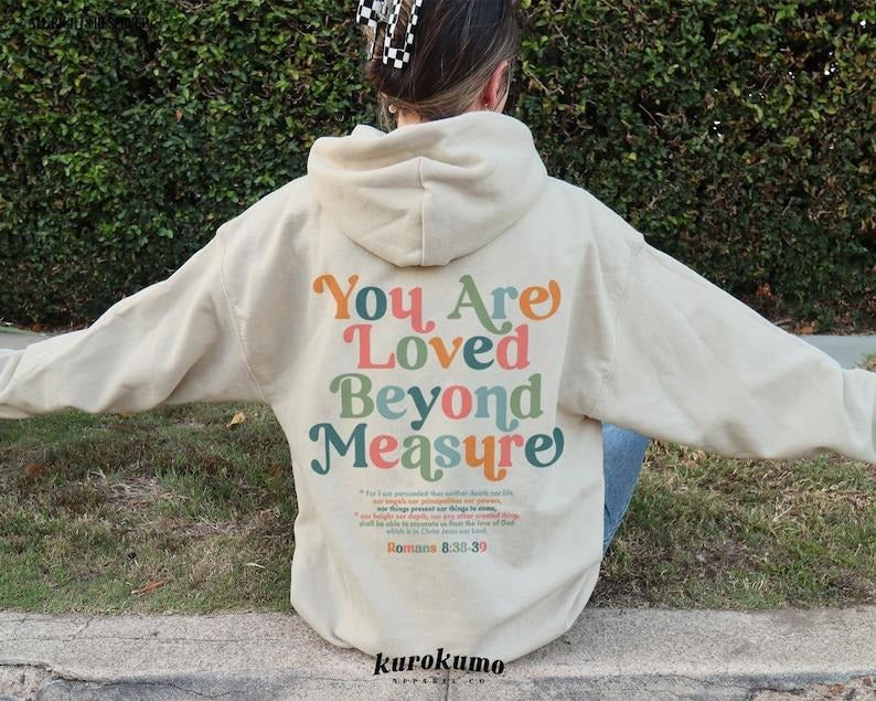 You Are Loved Bible Verse Hoodie Christian Faith Based Clothing Mental Health Gift Scripture Hoodie Depression Awareness...