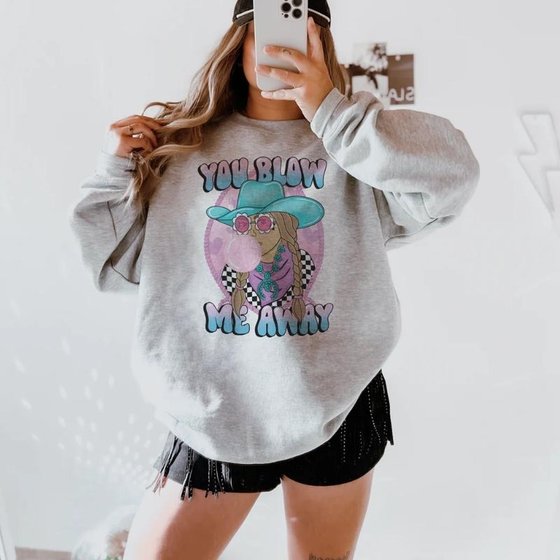You Blow Me Away sweawtshirt, Retro Valentine crewneck shirt for women, western outfits women, western clothing stuff for...