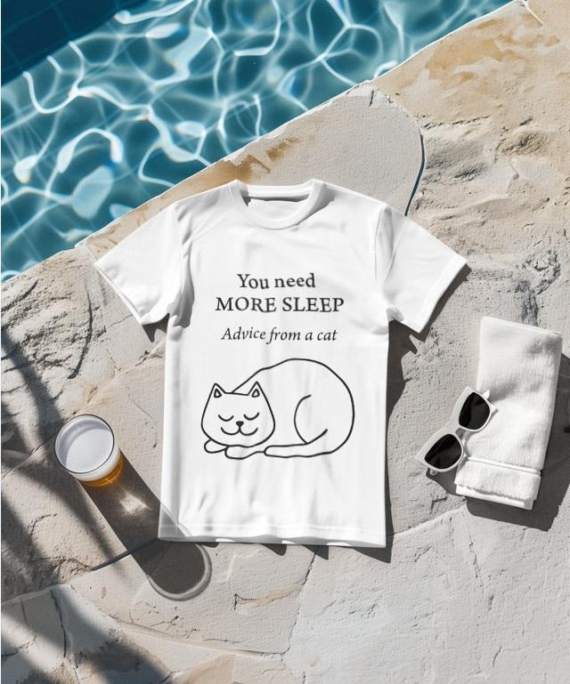 You Need More Sleep Funny Cat T-Shirt - Unisex Graphic Tee