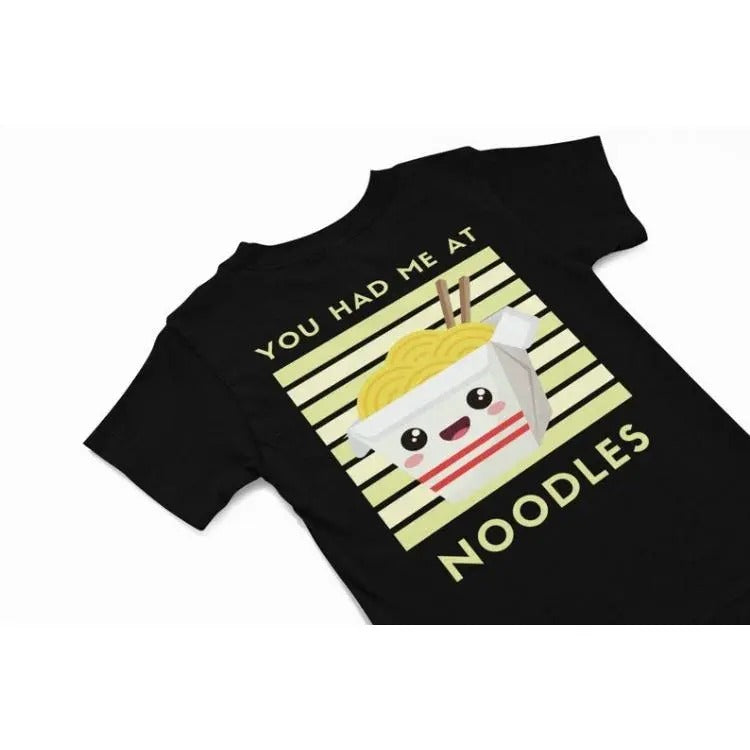 You had me at Noodles, kawaii noodle box T-Shirt, Cute kawaii Tee, Japanese vacation shirt gift, quirky food humour...