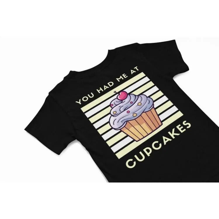 You had me at cupcake kawaii T-Shirt, Cute kawaii Tee, Funny foody shirt gift, quirky food humour shirt, quirky kawaii...