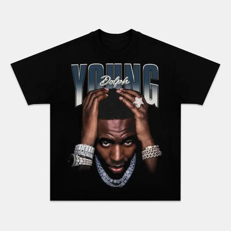 Young Dolph 90s Rapper Shirt, King of Memphis T-shirt, Streetwear Gifts Shirt Hoodie, Sweatshirt | HypeCrazeTee.com