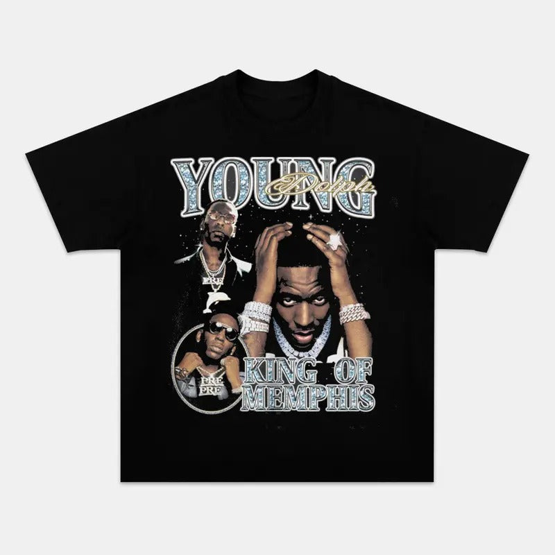 Young Dolph King Memphis Short Sleeve T-Shirts, Hoodie, Sweatshirt