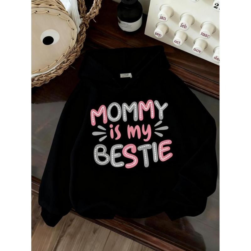 Young Girls Letter Print Warm Hoodie Sweatshirt Hoodie T-Shirts | HypeCrazeTee.com