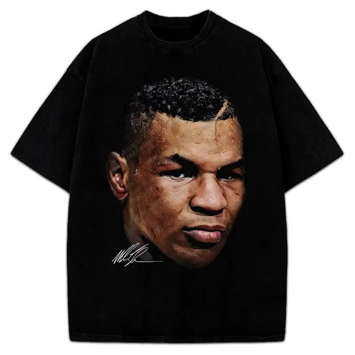 Young Mike Portrait Big Face T-Shirt Custom Graphic Tee Crewneck Cotton Hoodie, Sweatshirt | HypeCrazeTee.com