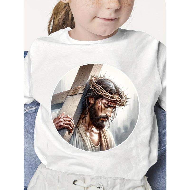 Youngsters' Easter Jesus & Cross Graphic T-Shirt