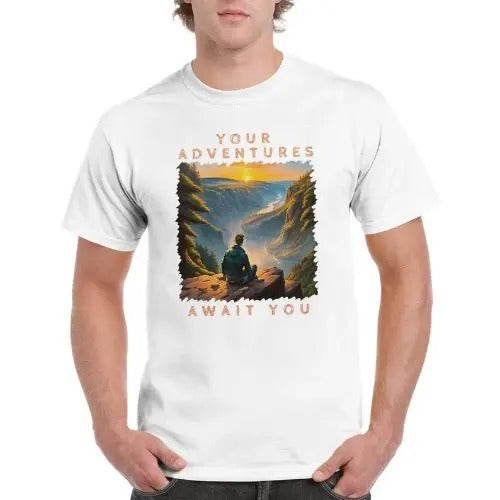 Your Adventure Awaits You Unisex Crewneck T-shirt, Casual T-shirt Made in USA Hoodie, Sweatshirt | HypeCrazeTee.com