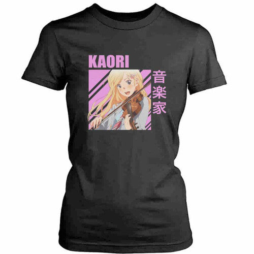 Your Lie In April Kaori Miyazono Anime Womens T-Shirt Tee