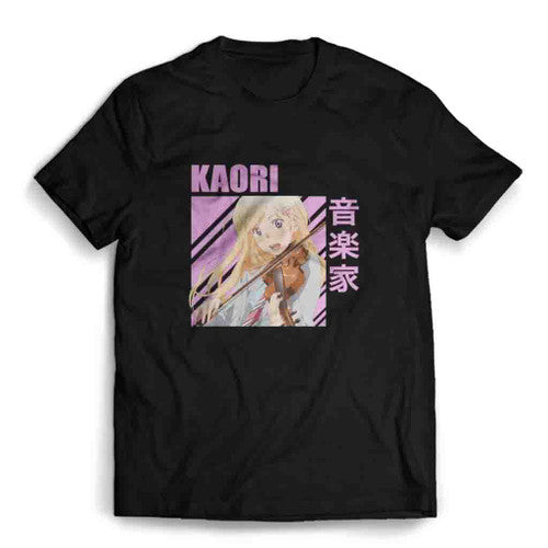 Your Lie In April Kaori Miyazono Anime Mens T-Shirt Tee
