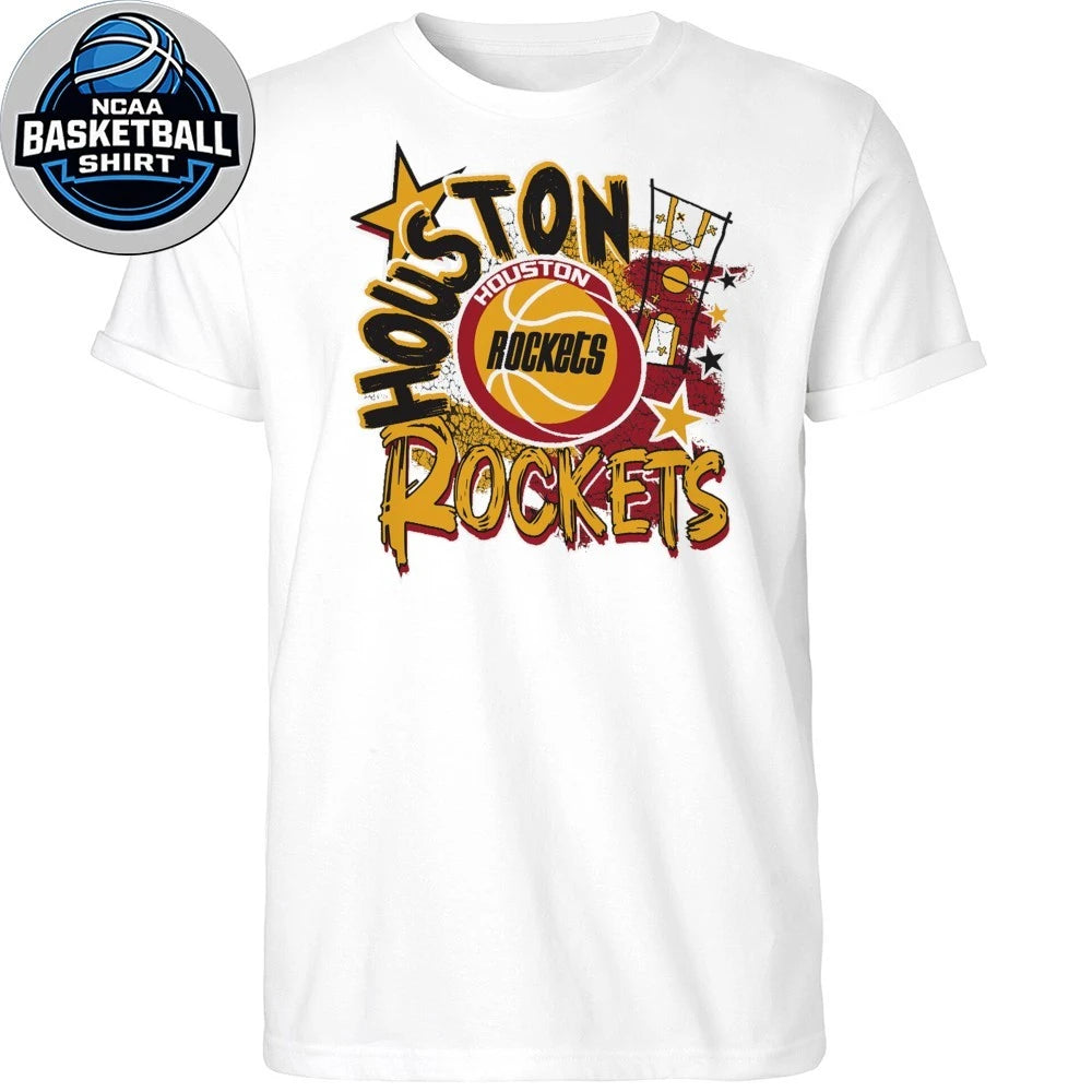 Youth Houston Rockets Mitchell &amp; Ness HWC Play By Stars T-Shirt