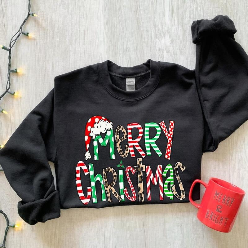 Youth and Adults Christmas Sweatshirt, Womens Christmas Sweatshirt, Christmas Sweatshirts for Women, Birthday Ideas, Cute...