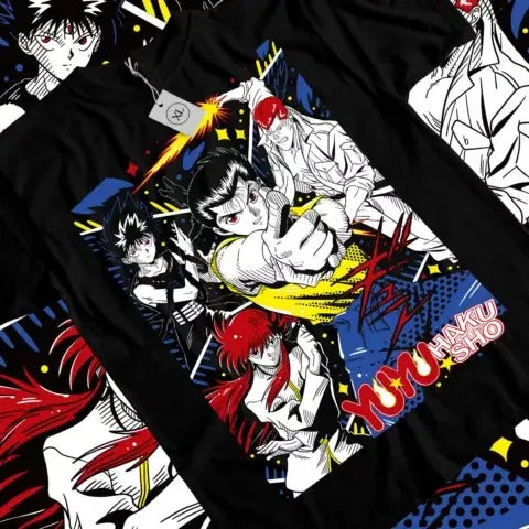 Yu Yu Hakusho T-shirt,Yusuke,Hiel,Kuwabara And Kurama Anime T-shirt All Size Hoodie, Sweatshirt | HypeCrazeTee.com