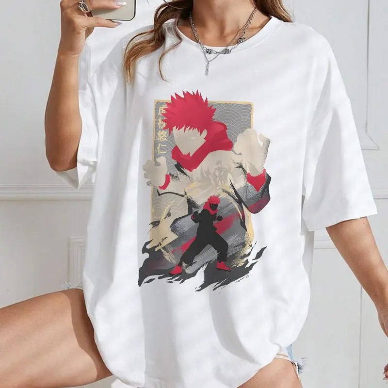 Yuji #Itadori T-Shirt Yuji #Domain Expansion Shirt Yuji Jujutsu Kaisen Character Jujutsu Kaisen Shirt Yuji Gojo Spandex...