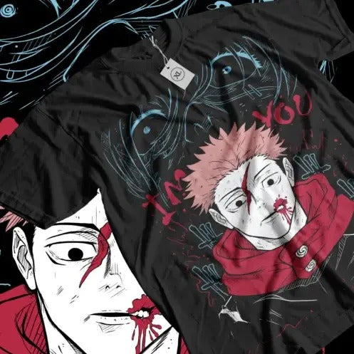 Yuji Itadori T-shirt Aoi Jujutsu Kaisen Gojo Horror Anime Gift Shirt All Size Hoodie, Sweatshirt | HypeCrazeTee.com