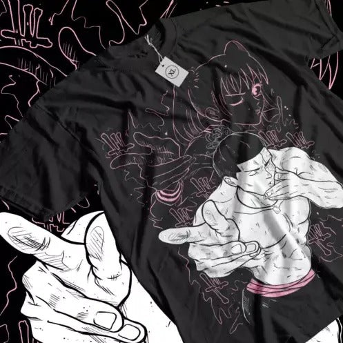 Yuji Itadori T-shirt Todo Jujutsu Kaisen Gojo Horror Anime Black Shirt All Size Hoodie, Sweatshirt | HypeCrazeTee.com