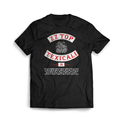 ZZ Top Texicali Album Tour Poster 2016 Men's T-Shirt Tee