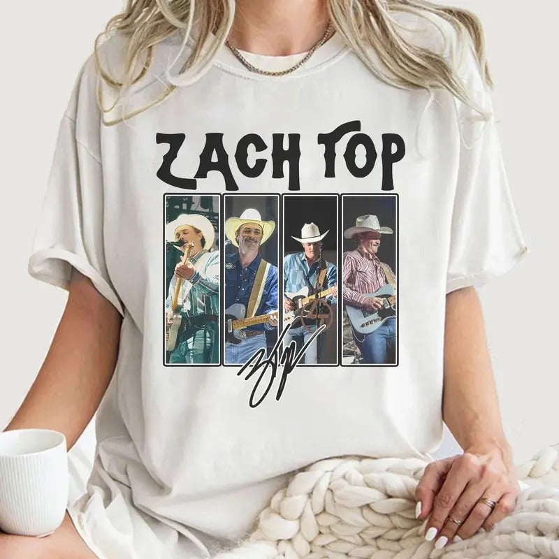 Zaach Top Country Music Festival 2025 Rap Shirt, Singer Band King Of Country Shirt, Country Music Tee, Unisex Short...