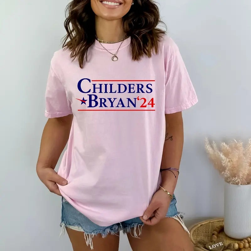 Zach Childers Bryan '24 Shirt, Country Music T-Shirt, 90s Western Shirt, Make Country Great Again Shirt, Cotton Round...