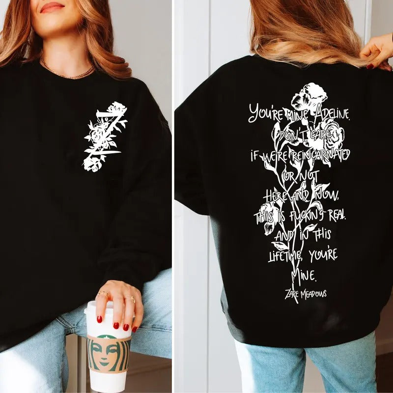 Zade Meadows Sweatshirt, Hunting Adeline Hoodie,  You're Mine, I'm Obsessed, Addicted and Make You Mine Shirt, Dark...