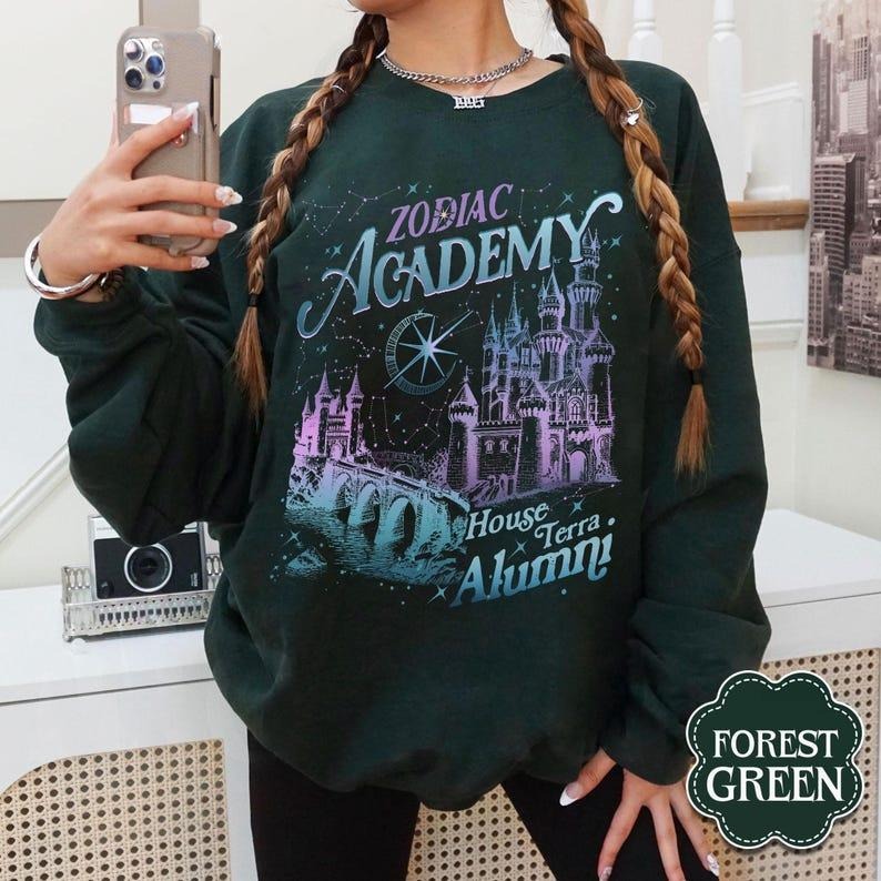 Zodiac Academy Alumni Sweatshirt, Hoodie, Zodiac Academy Merch, Vega Twins T-Shirt, Zodiac Signs, Star Constellations...