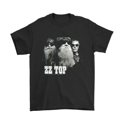 Zz Top Black And White Photo Tour Man's T-Shirt Tee