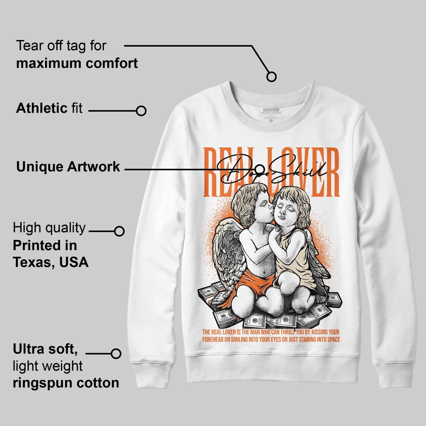 Starfish 3s DopeSkill Sweatshirt Real Lover Graphic