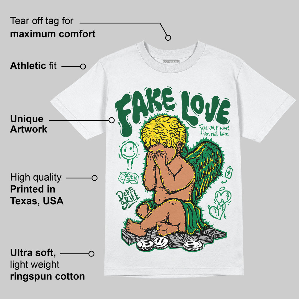 Green Collection DopeSkill T-Shirt False Love Graphic