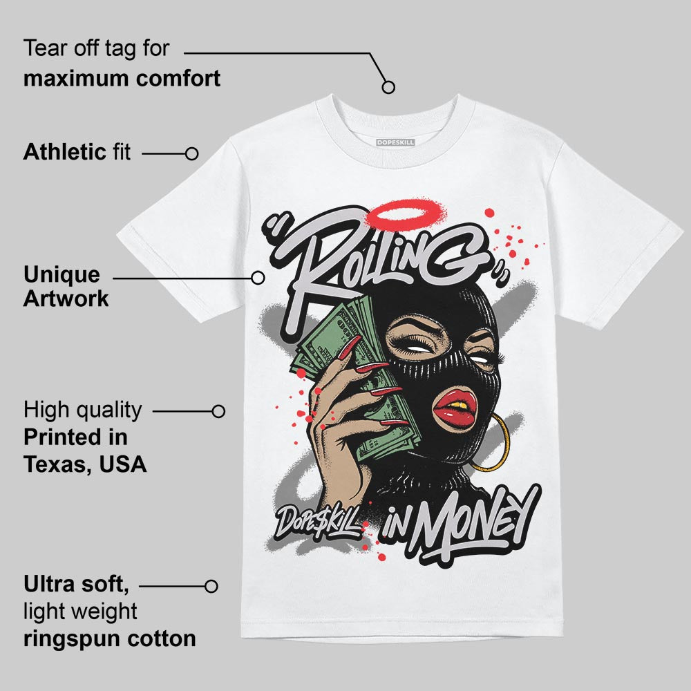 Grey Collection DopeSkill T-Shirt Rolling in Money Graphic