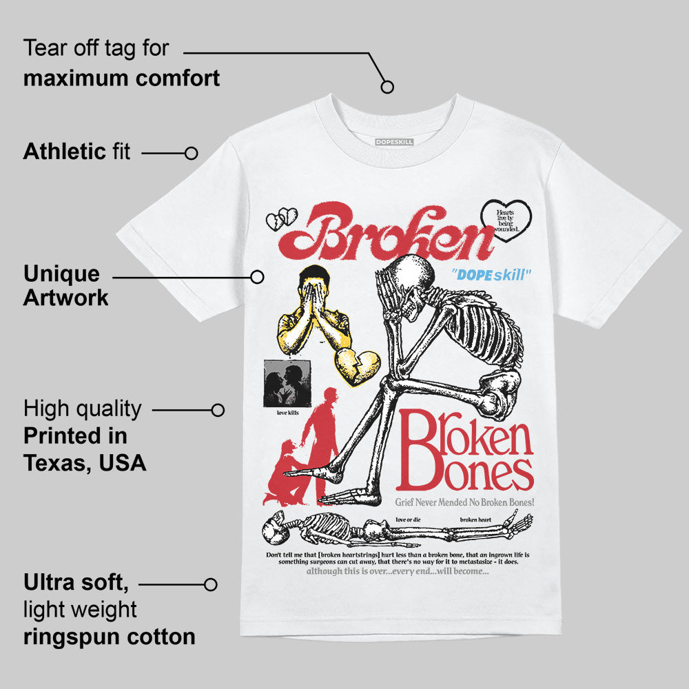 Union LA x Air Retro OG 1s DopeSkill T-Shirt Broken Bones Graphic