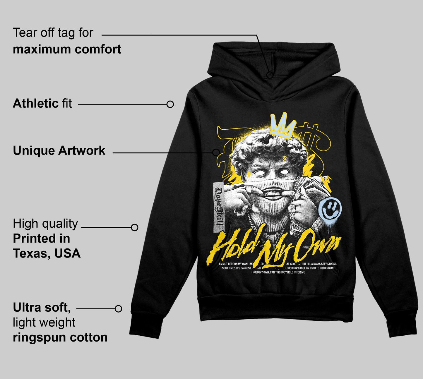Yellow Ochre 6s DopeSkill Hoodie Sweatshirt In My Way Graphic