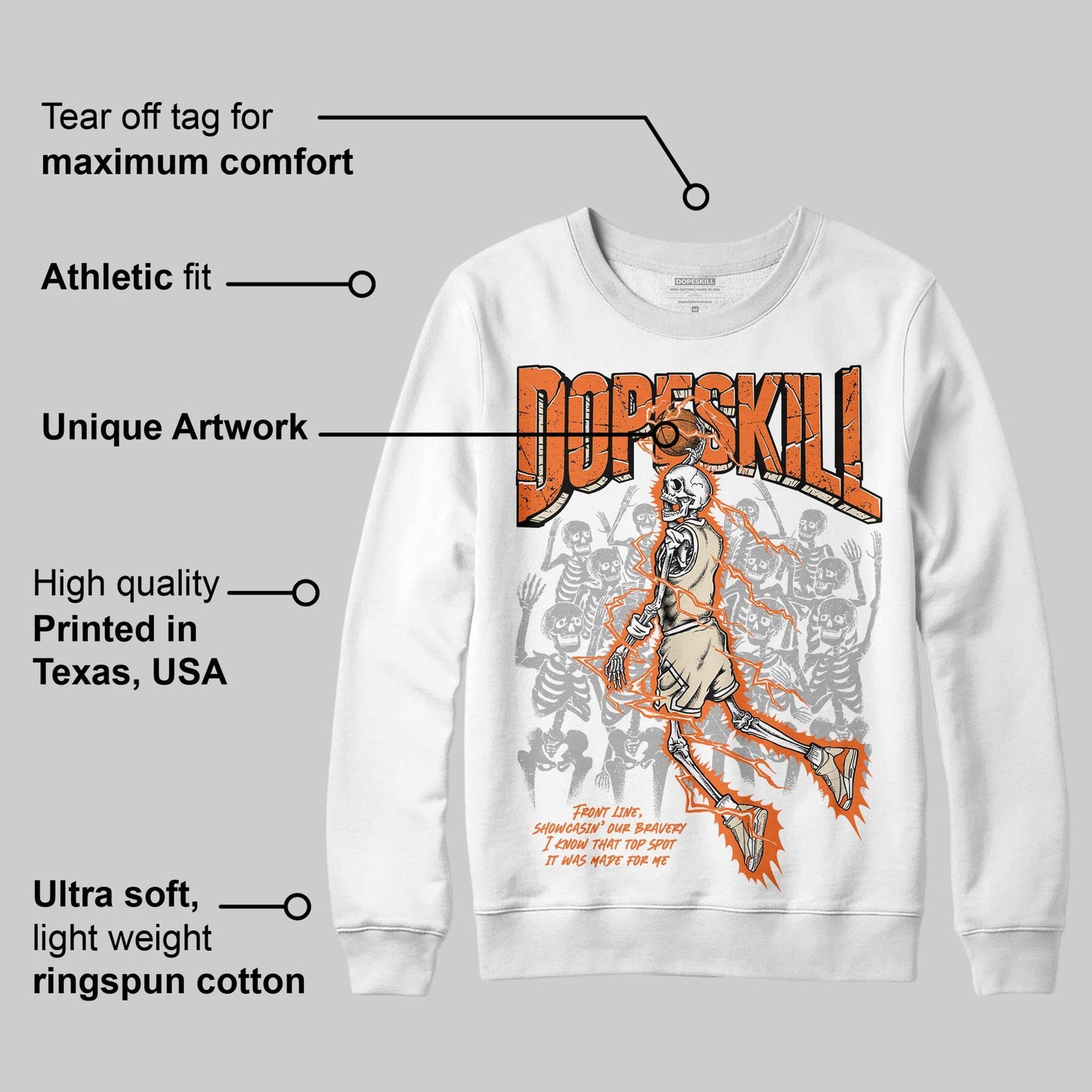 Starfish 3s DopeSkill Sweatshirt Thunder Dunk Graphic