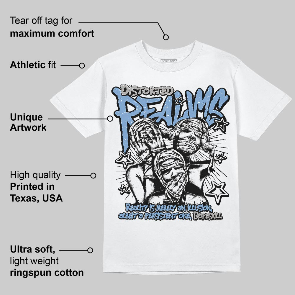 University Blue 5s DopeSkill T-Shirt Distorted Realms Graphic
