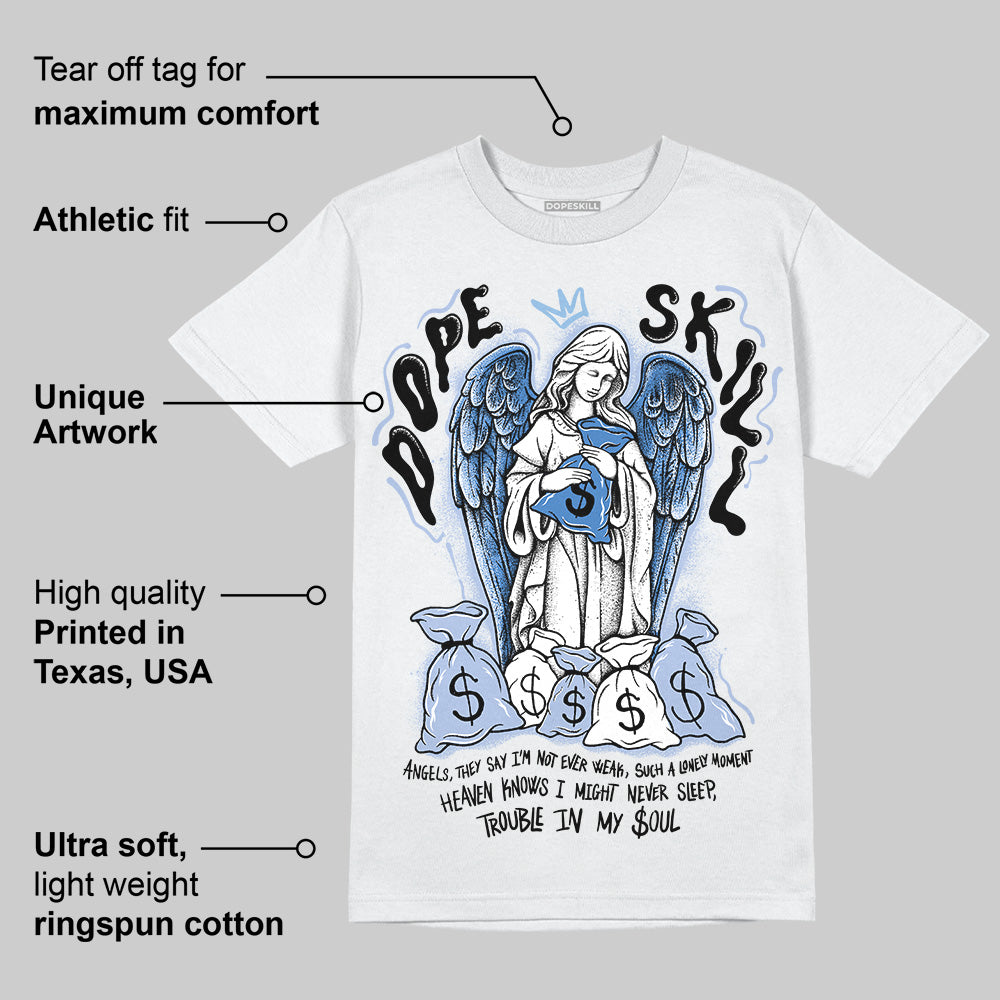 Women's Runner Sneaker Light Blue DopeSkill T-Shirt Angels Graphic