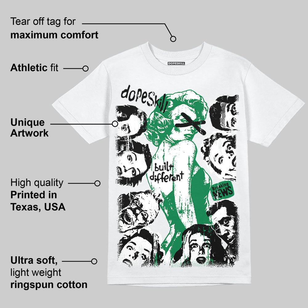 Green Collection DopeSkill T-Shirt Built Different Graphic