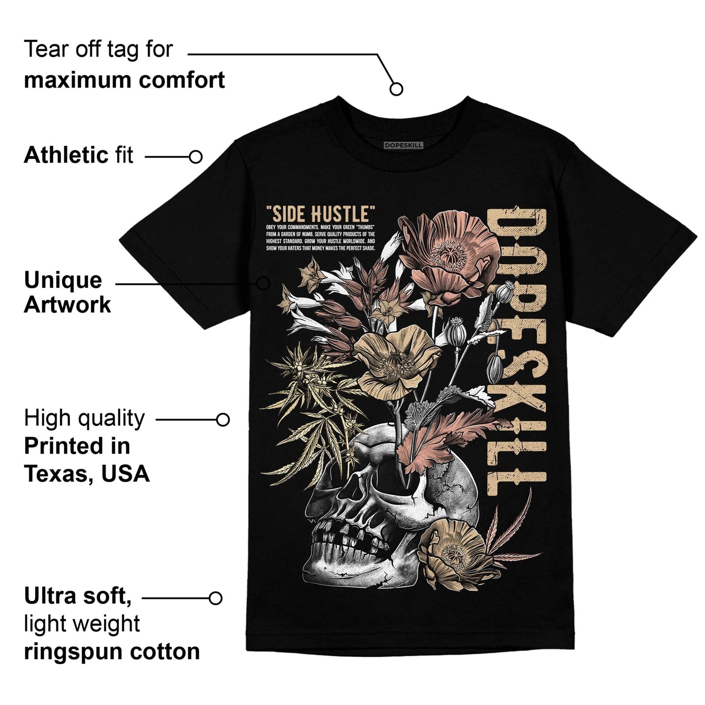 TAN Collection DopeSkill T-Shirt Side Hustle Graphic