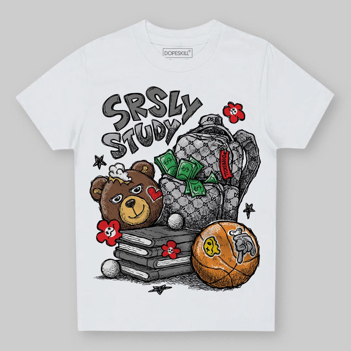 Grey Collection DopeSkill Toddler Kids T-shirt SRSLY Study Graphic