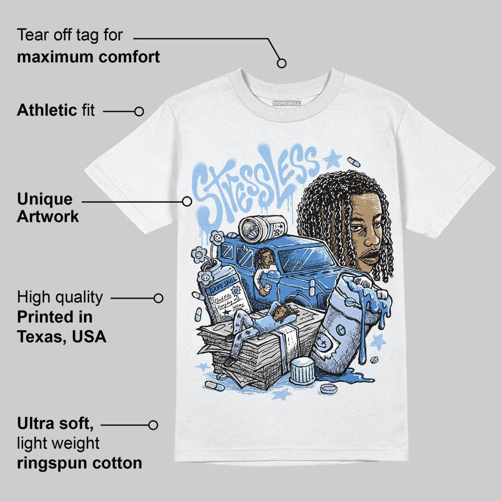 Women's Runner Sneaker Light Blue DopeSkill T-Shirt Stressless Graphic