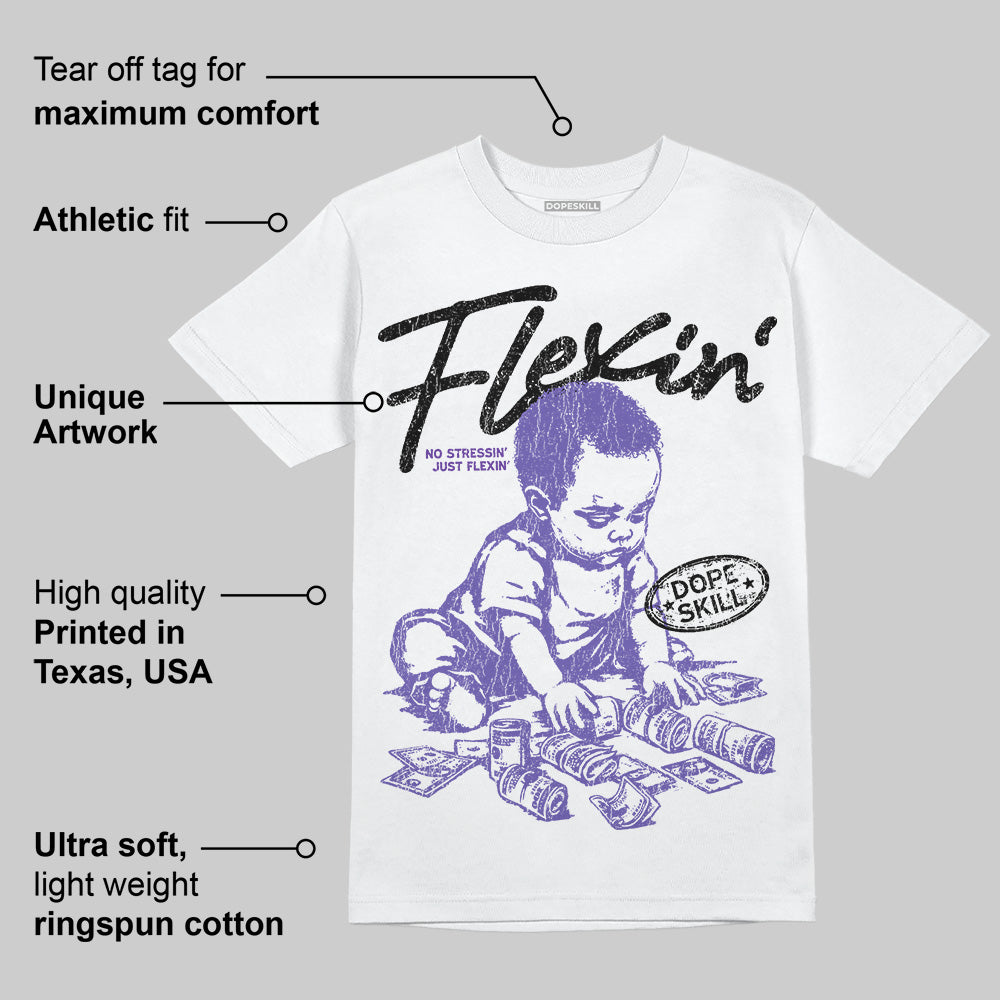 Grape 5s DopeSkill T-Shirt Flexin' Graphic