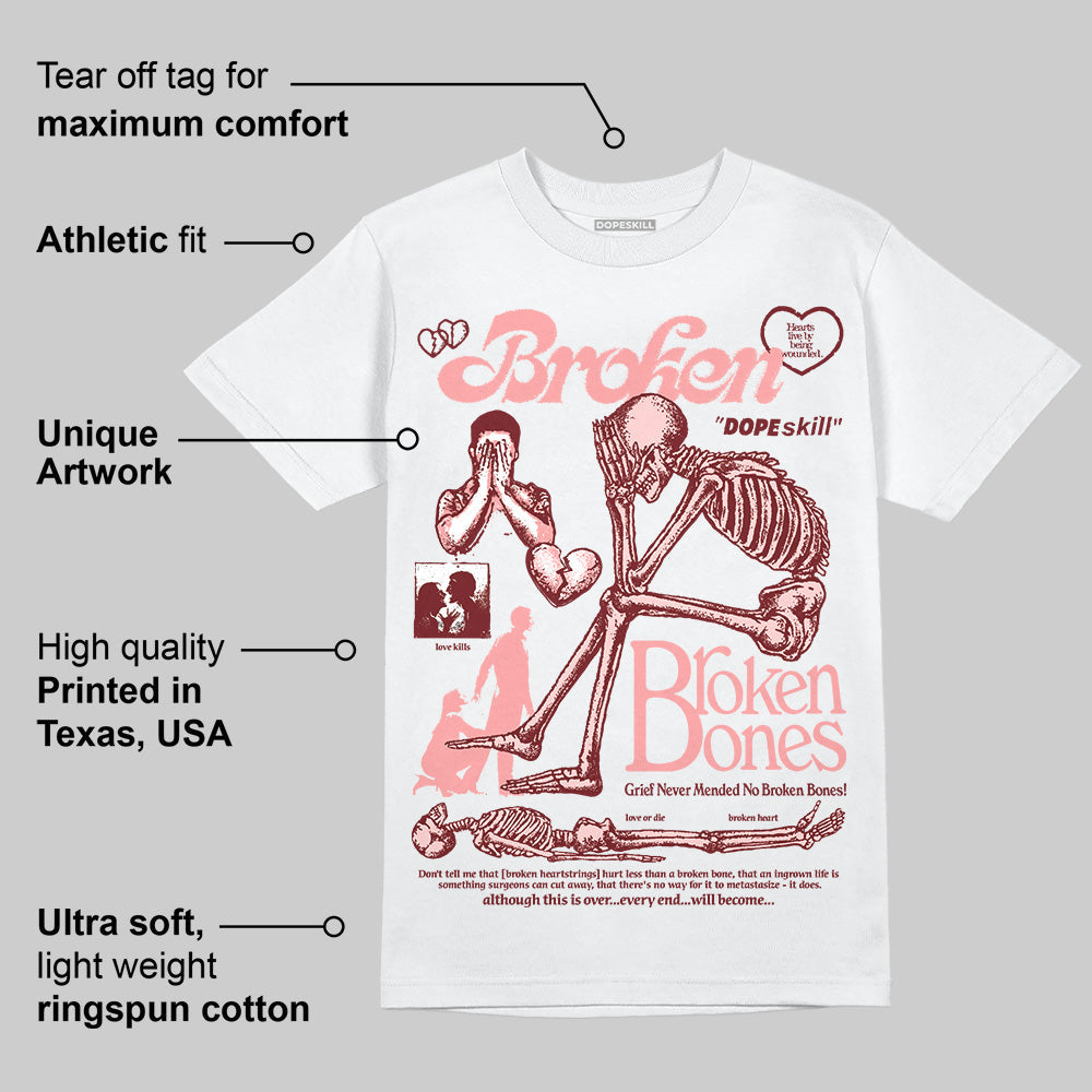 VALENTINE'S Day 3s DopeSkill T-Shirt Broken Bones Graphic